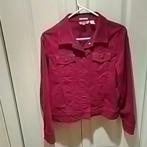 Red courdry waist jacket